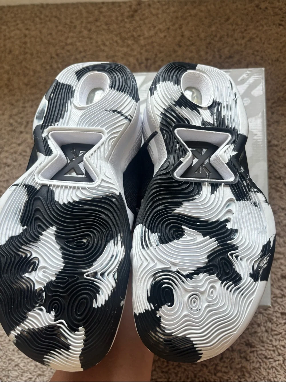 Nike Black White Paul George Basketball Sneakers